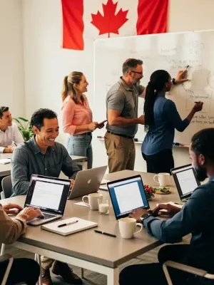 Adults engaging in lifelong learning, symbolizing the Canada Training Credit.