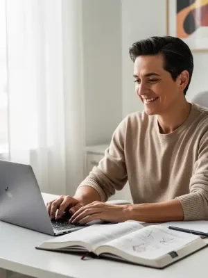 Canadian adult studying online, benefiting from Canada Training Credit 2026