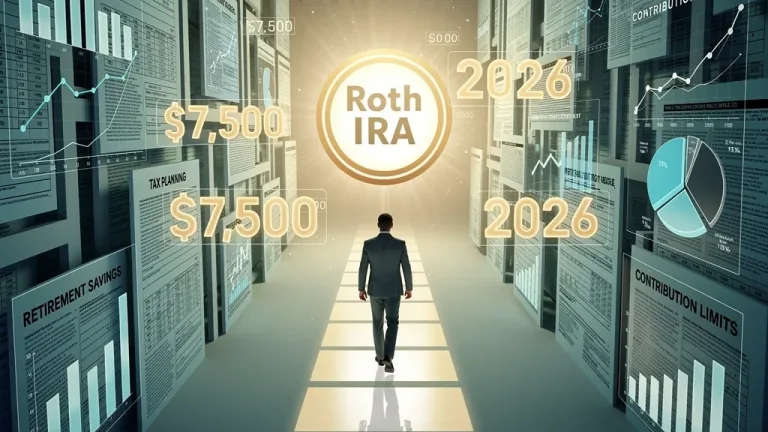 Illustration of financial navigation towards a Roth IRA, symbolizing smart retirement planning.