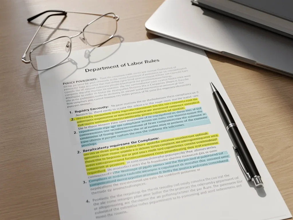 Detailed review of new Department of Labor regulations.