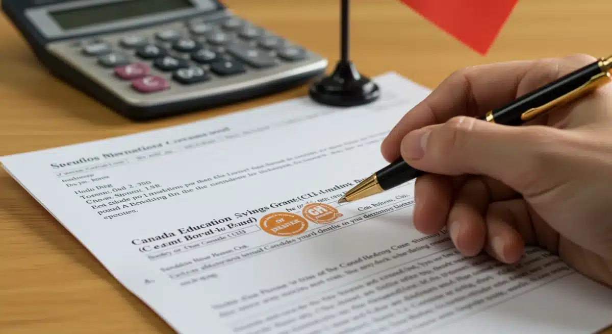 Detail of government grant information for educational savings