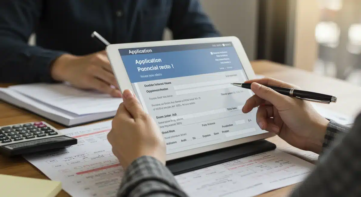 Student completing an online application for provincial student aid