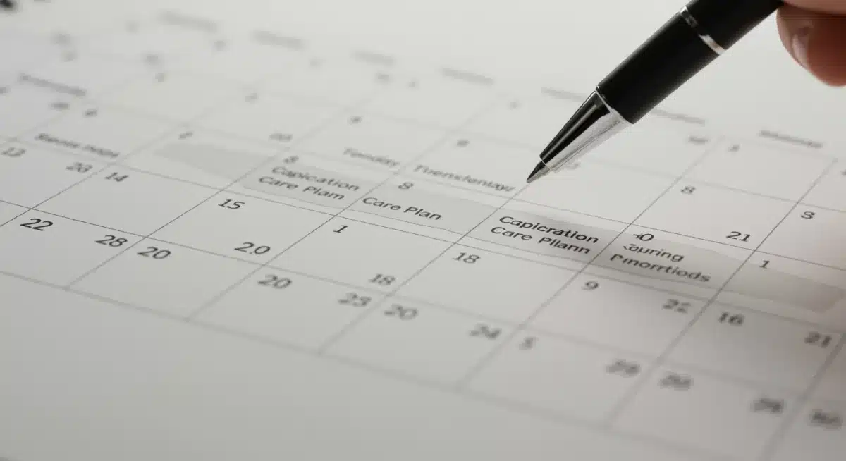 Calendar showing 2026, with key dates marked for Canada Dental Care Plan application deadlines.