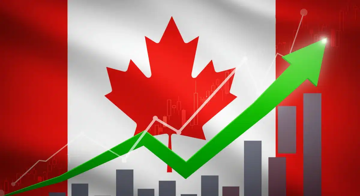 Financial chart with upward arrow, indicating optimized Canada Workers Benefit 2026 payments.